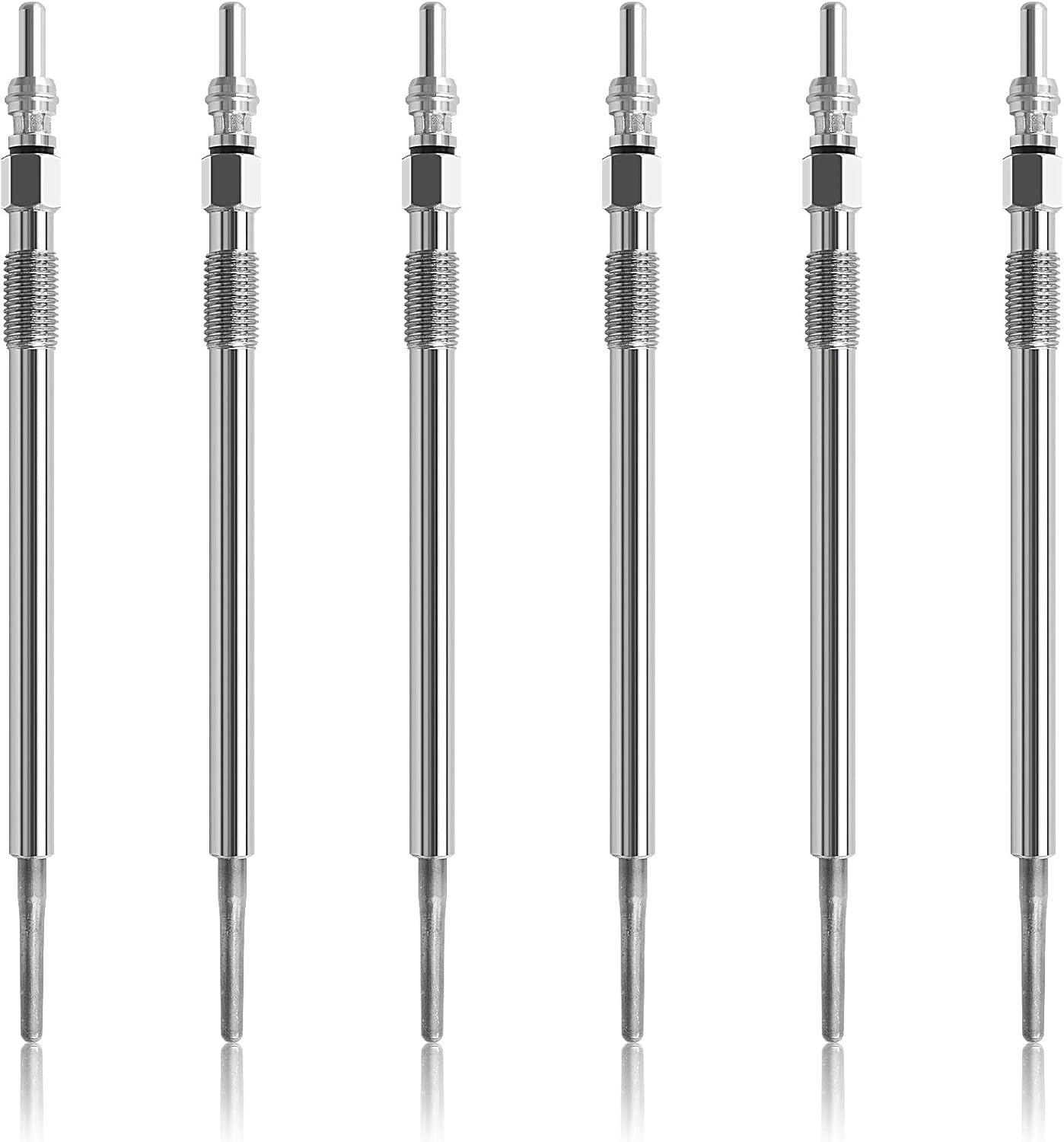 Ensun 68102087AA 6 Pcs Diesel Glow Plug - Dual Coils Fast Start - Compatible with 2007-2009 Freightliner Sprinter 2500 3500, Grand Cherokee, 2010-2013 Sprinter 2500 3500 3.0L