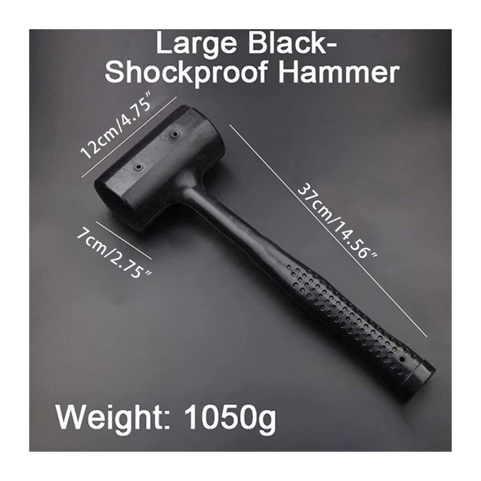 K1ka Martillo de Goma de mazo de Trabajo Pesado Protege Las baldosas cerámicas del Regalo de daños Ajuste for los Amantes y Adultos Que salvan el sólido (Color : 37cm)