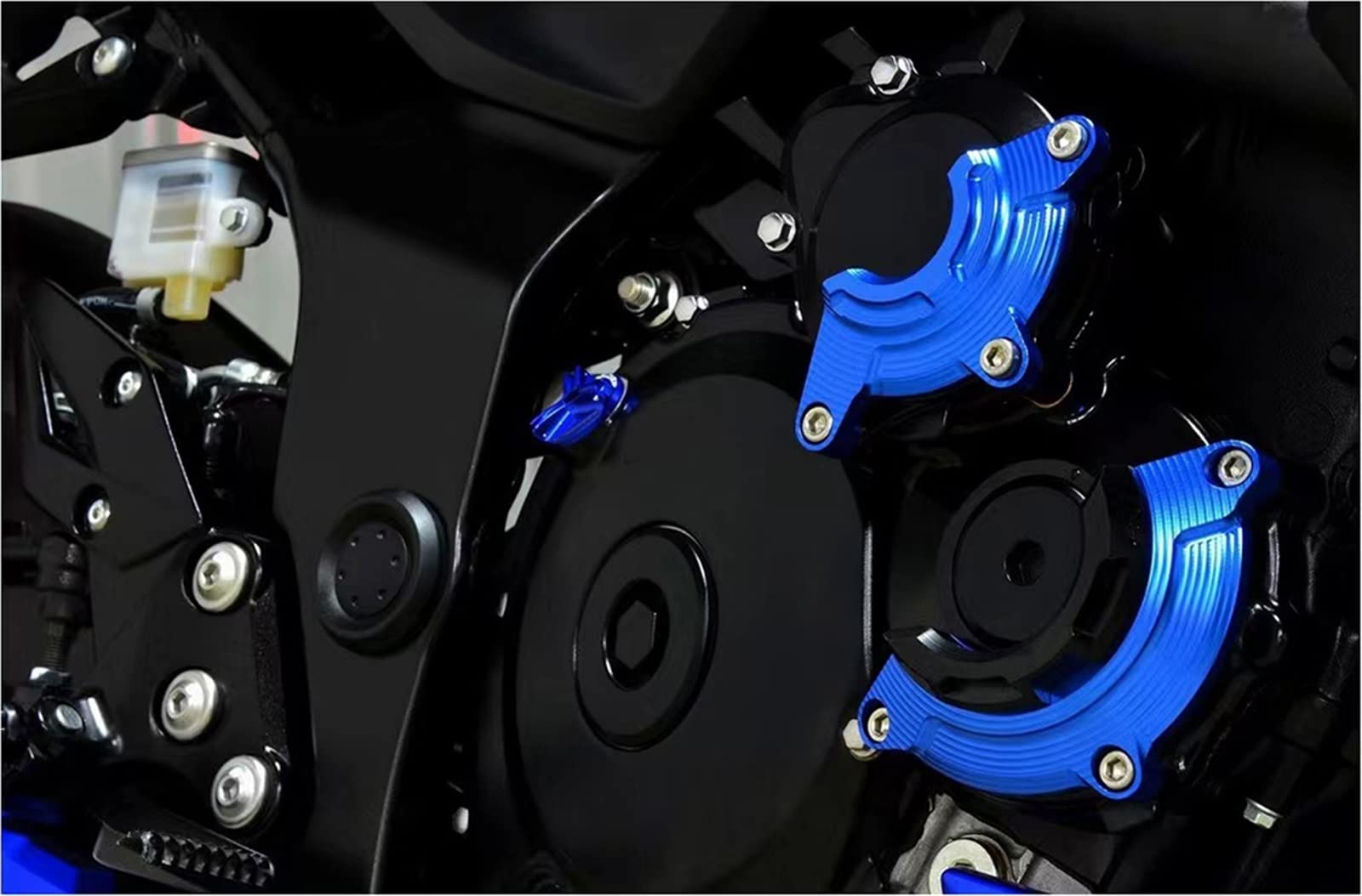 Motorrad Für Suzuki GSX-S 750 2017 2018 2019 2020 2021 2022 GSXS 750 GSX-S750 Motorschutz Slider Guard Motorschutz Schutzabdeckung (Color : Blue Set)