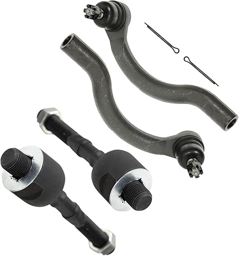 Miniatura 58 de TRQ Juego de varillas de acoplamiento delanteras interiores y exteriores, 4 piezas, compatibles con Toyota C-HR 2018-2021