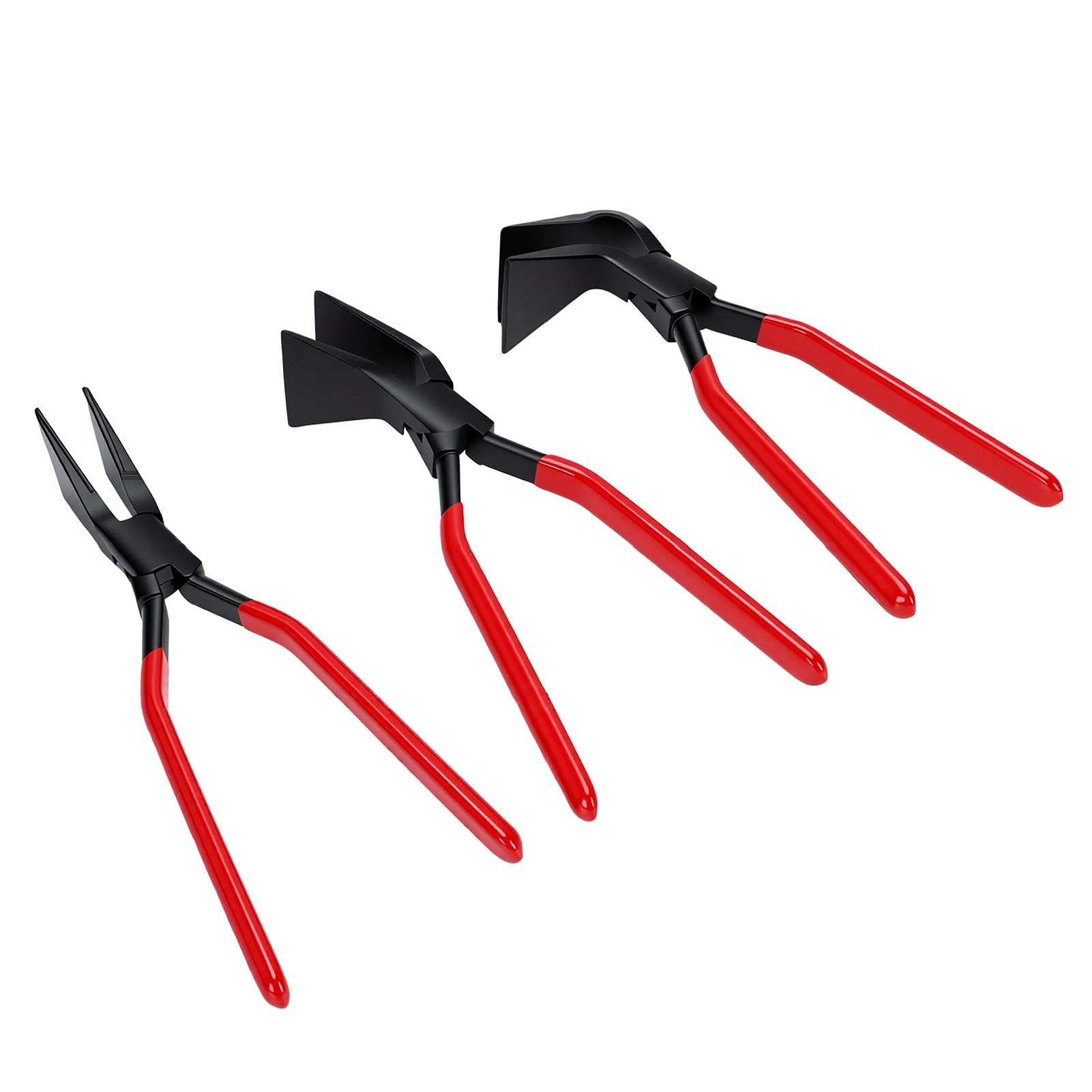 banapoy Alicates para Doblar Chapa de Metal, Juego de 3 Piezas 45 90 180 Grados, Alicates para Doblar Chapa de Metal con Agarre Ergonómico para Techadores, Fontaneros, HVAC