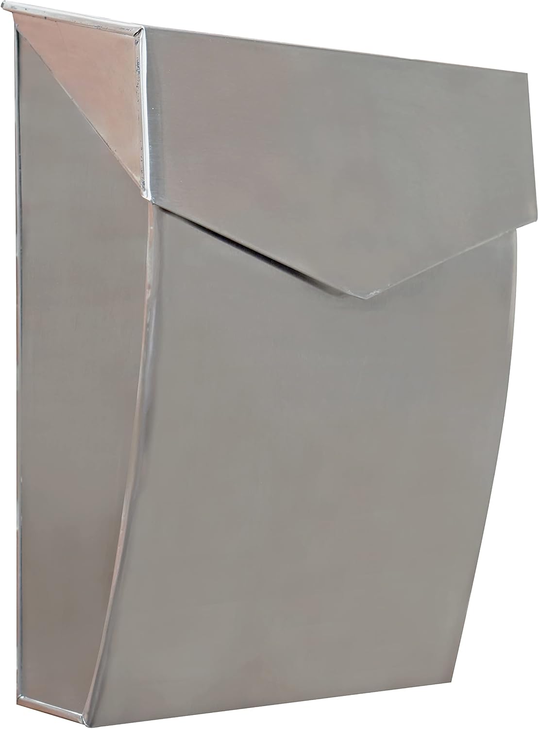 NACH Bradley Stainless Steel Extra Large Capacity Mailbox, Large Mailboxes for Outside Wall Mount, Modern Mailbox Wall Mount, Outdoor Mailboxes, Rust Resistant Wall Mailbox, 10x4.8x13 inch, MB-6921SS