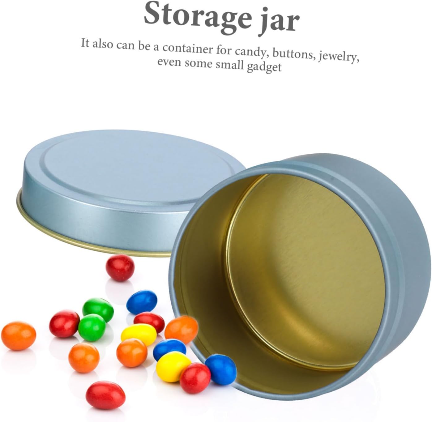 OSALADI 24-Piece 4oz Candle Tins with Lids DIY Candle Making Containers Airtight Storage for Scented Tealight for Home Decor