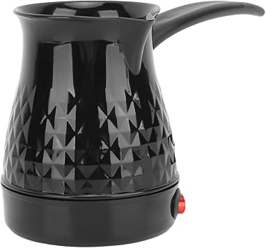 Electric Turkish Coffee Maker, 600ml Turkish Coffee Machine, 600W Anti Scald Tea Maker, 110V Portable Cafe Machine with Removable Handle for Home Heat Milk, Tea, US Plug