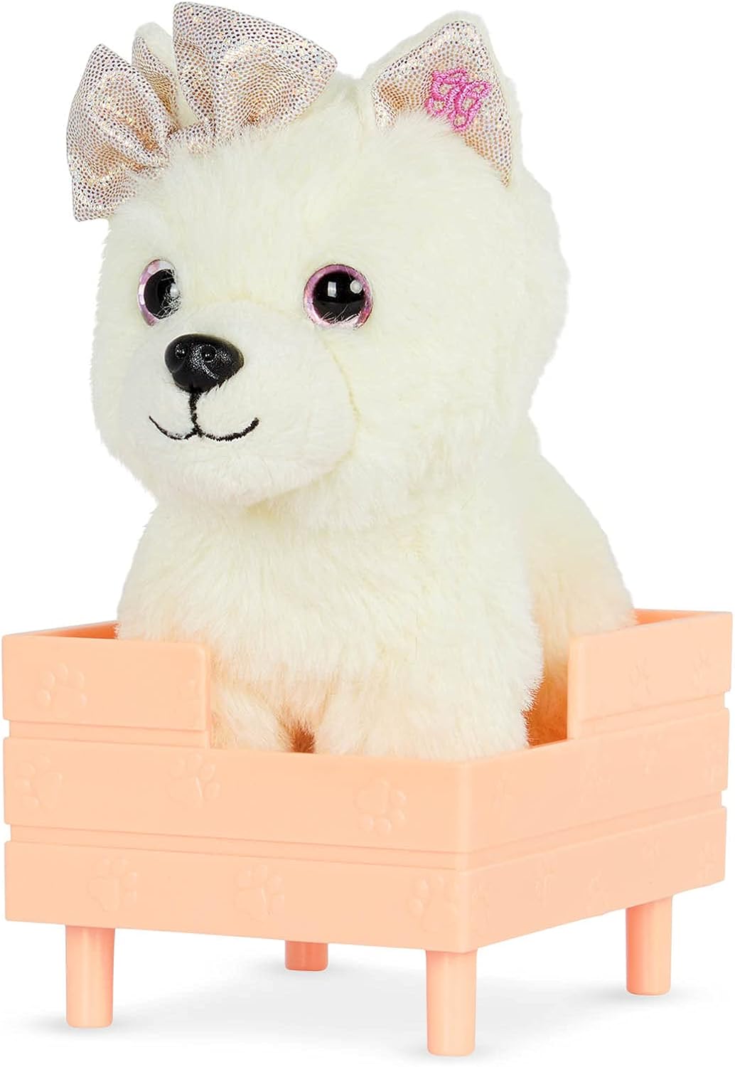 Glitter Girls, 14-Inch Doll Accessories, Chica, Posable 6-Inch Pet Dog Plush Pomeranian Stuffed Animal, Poseable Legs - Image 3