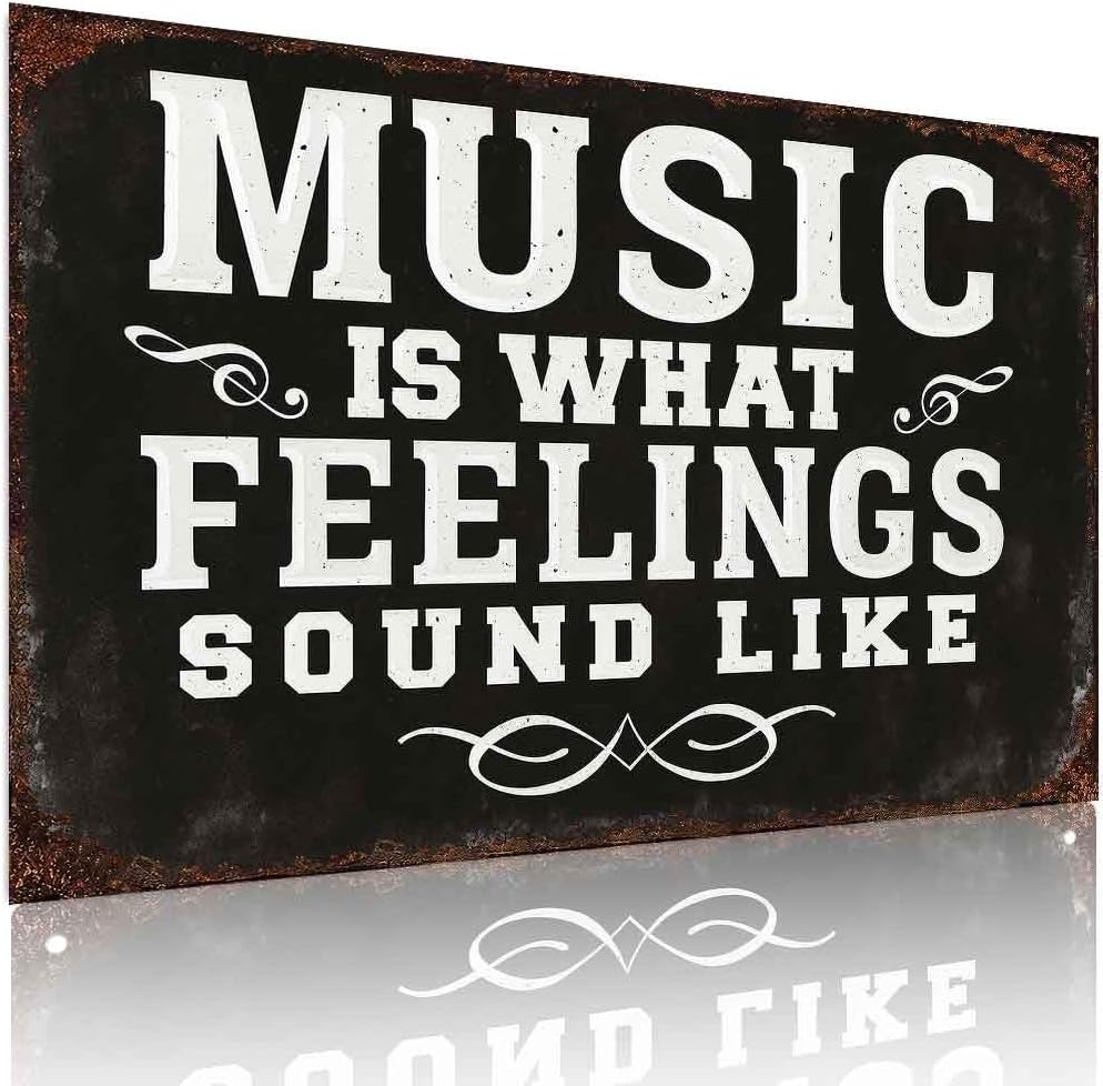 Music Quote Aluminum Metal Sign 8 x 12 Inch