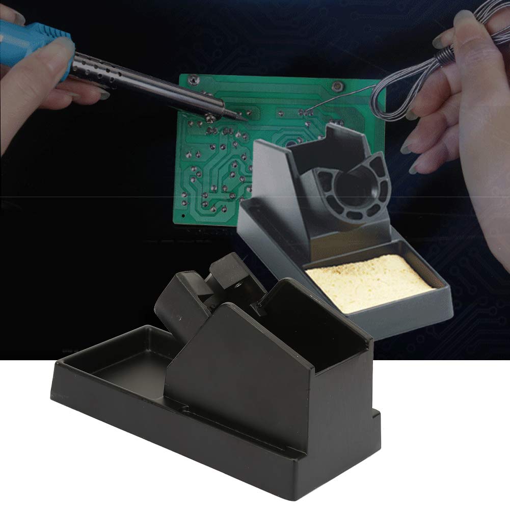 Soldering Iron Station Holder, Aluminum Alloy Soldering Stand Holder Support, Soldering Stand Black Base for Replacement