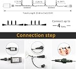 XTF2015 105ft 300 LED Christmas String Lights, End to End Plug 8 Modes Christmas Lights UL Certified Outdoor Indoor Fairy Light Tree, Patio, Garden, Party, Wedding, Holiday (Warm White)