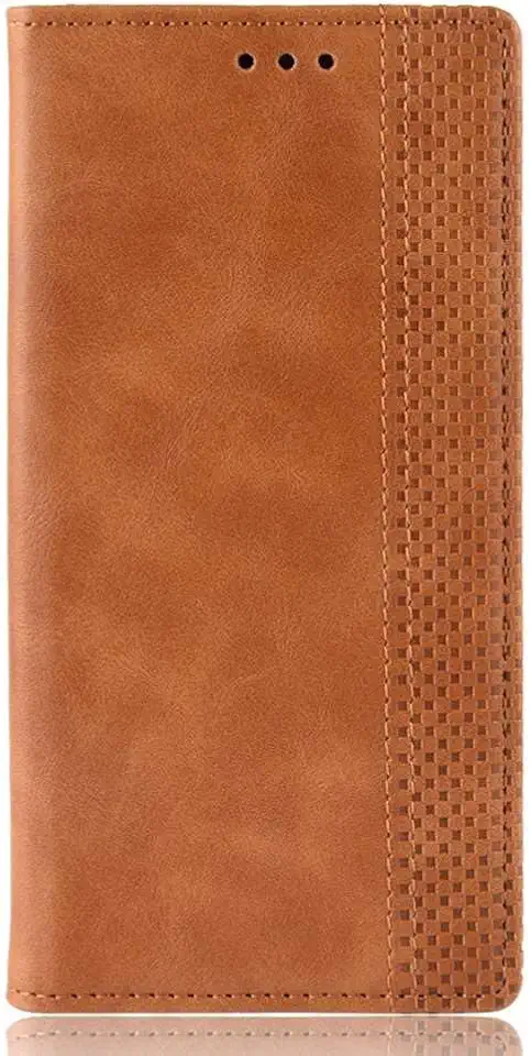 Capa para LG K62,Capa de caso de flip de couro para LG K62 Case,Caso de telefone de carteira,Caso de telefone de carteira com slots de cartão -Brown
