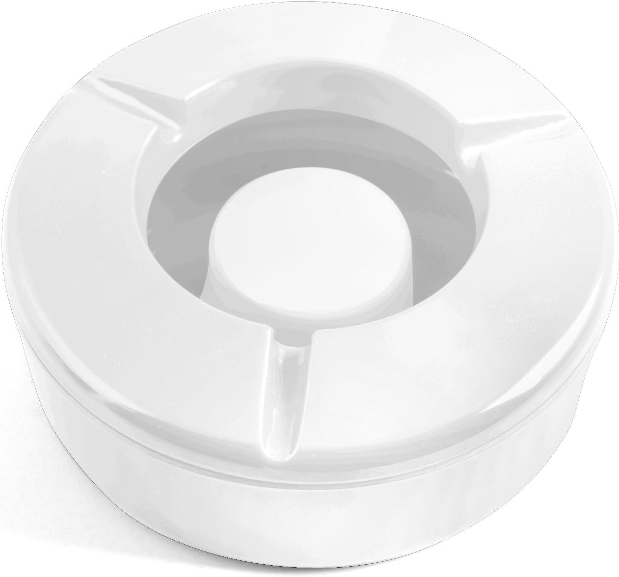 Chio 9002001 Ashtray in Windproof, 12.5, Melamine, White, 12 x 12 x 5 cm