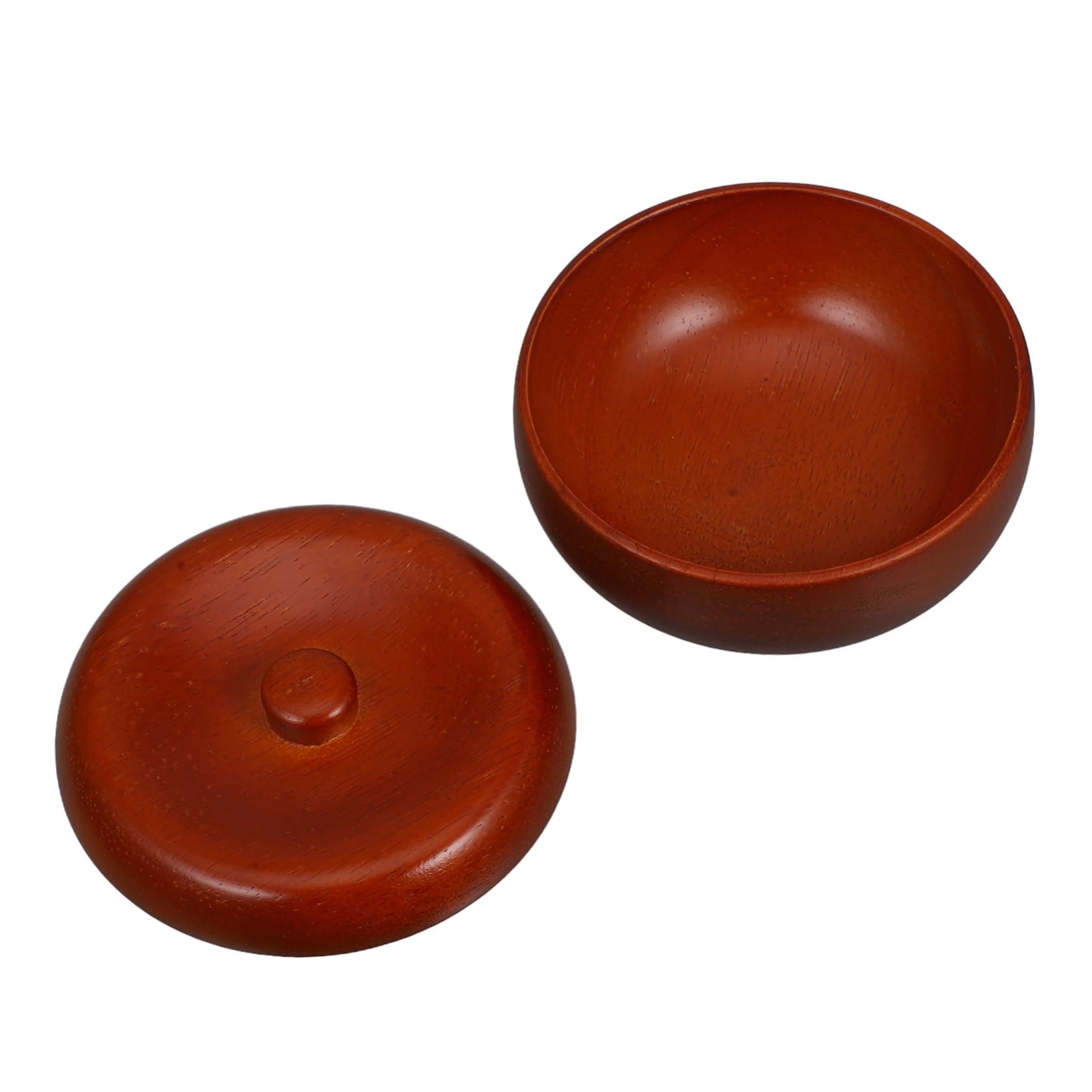 MUCKLILY Wooden Shaving Soap Bowl Lid Men's Shave Soap Cup Shaving Cream Box for Beard Beard Shave Bowl Razor Accessories