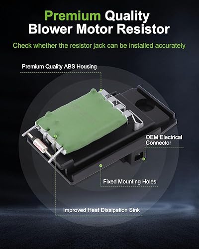 Miniatura 3 de SCITOO Regulador de resistencia del motor del ventilador HVAC del calentador de aire acondicionado para 1997-2000 para Ford Contour, para enfoque,