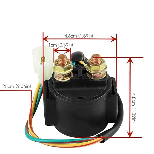 Miniatura 2 de Relé solenoide de arranque para motor GY6 50cc 125cc 150cc Scooter Ciclomotor ATV Dirt Bikes Go Kart Dne Buggys Quad
