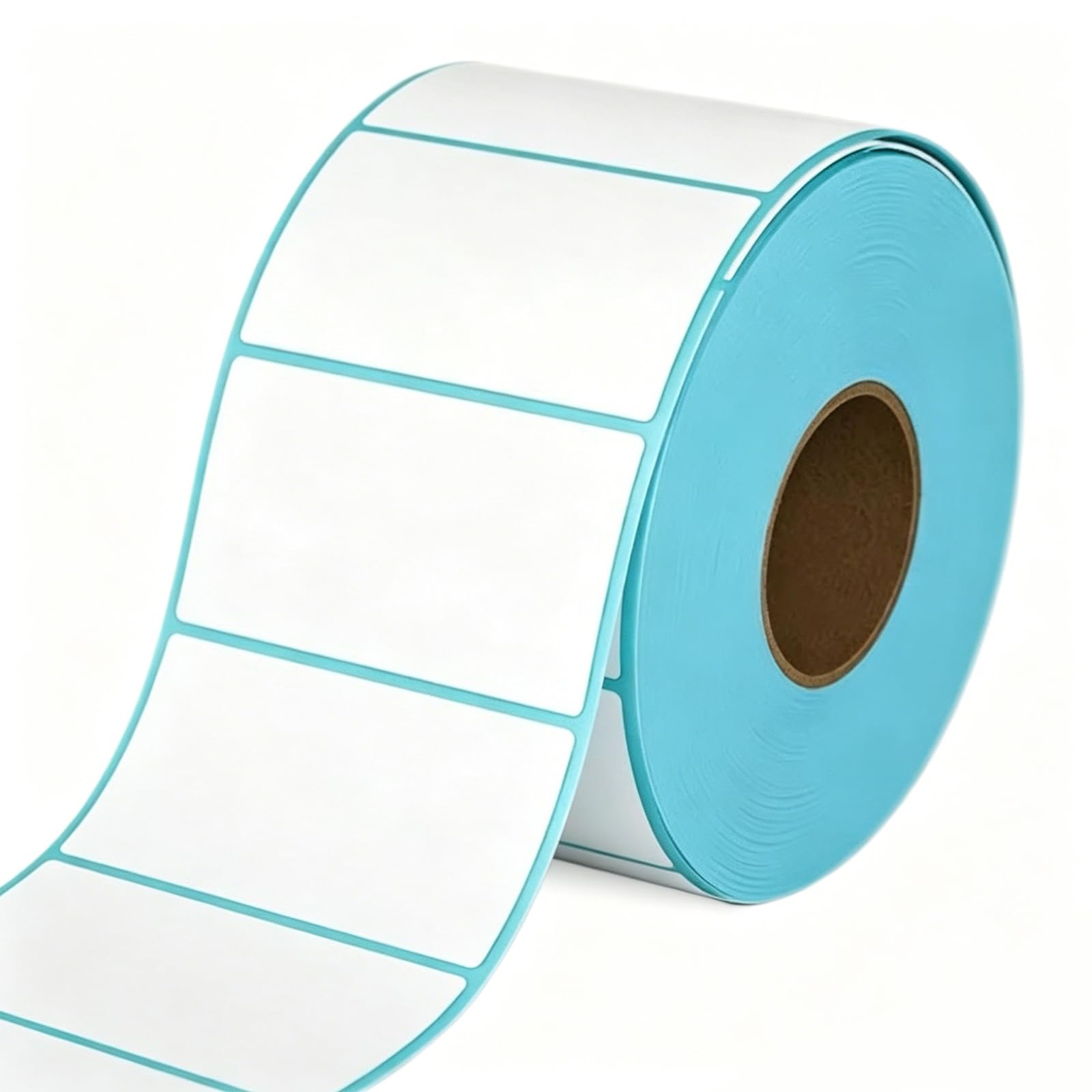 zkybatao 1200 Self Adhesive Label Sticker Address Labels Blank Roll, 40mm x 20mm Sticky Labels Stickers White Roll, Small Address Sticker for Jars, All-Purpose for Office Kitchen