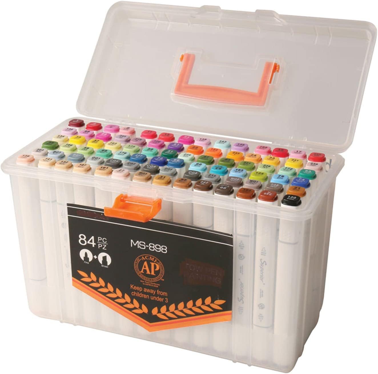KEVIN WU The Ultimate Dual-Tip Artist's Markers Set - 84 Colors