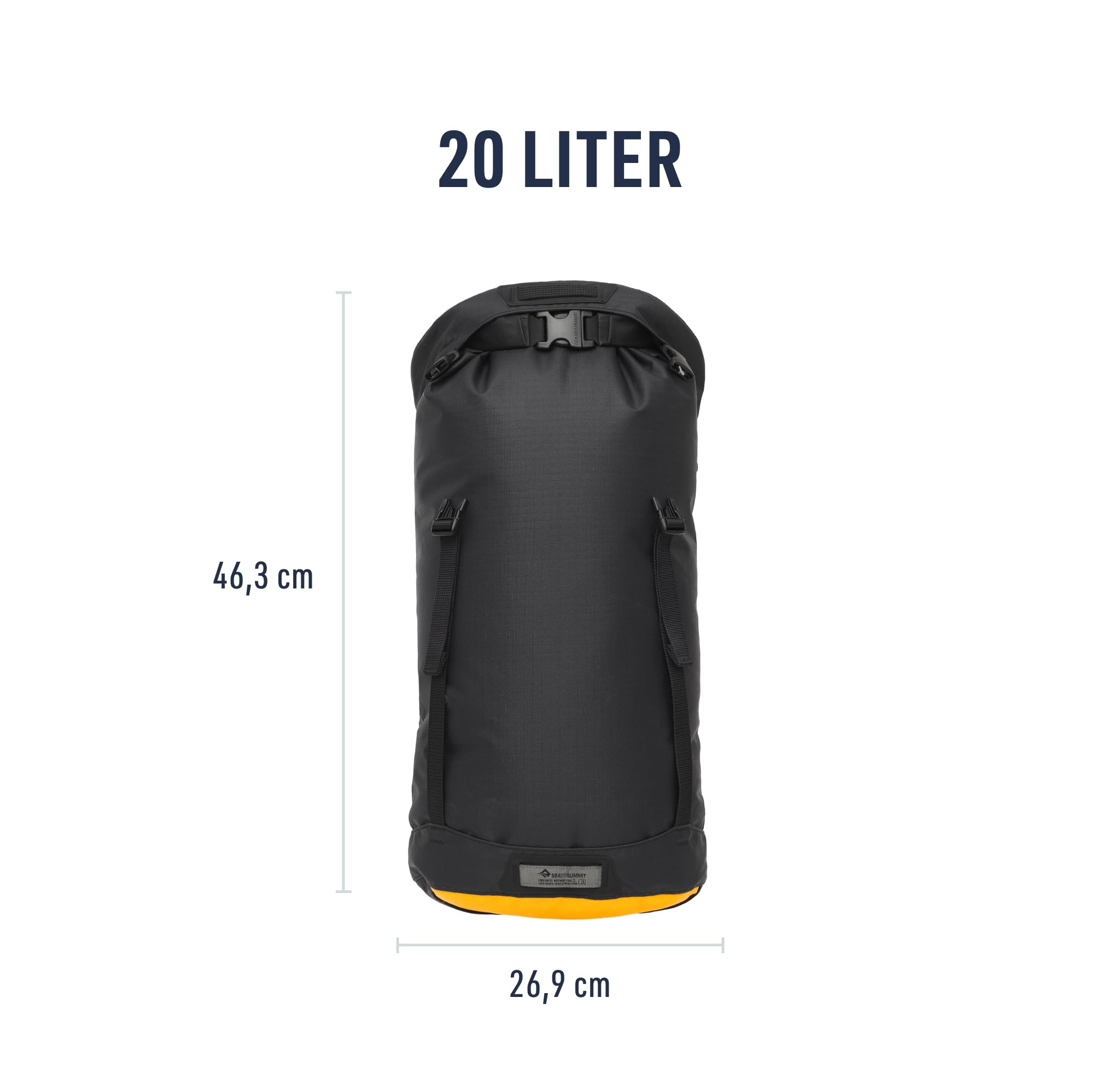 SEA TO SUMMIT - Evac Compression Dry Bag HD - Kompakte Trockentasche - Rollverschluss - Strapazierfähiges Cordura-Gewebe - Wandern & Paddelsport