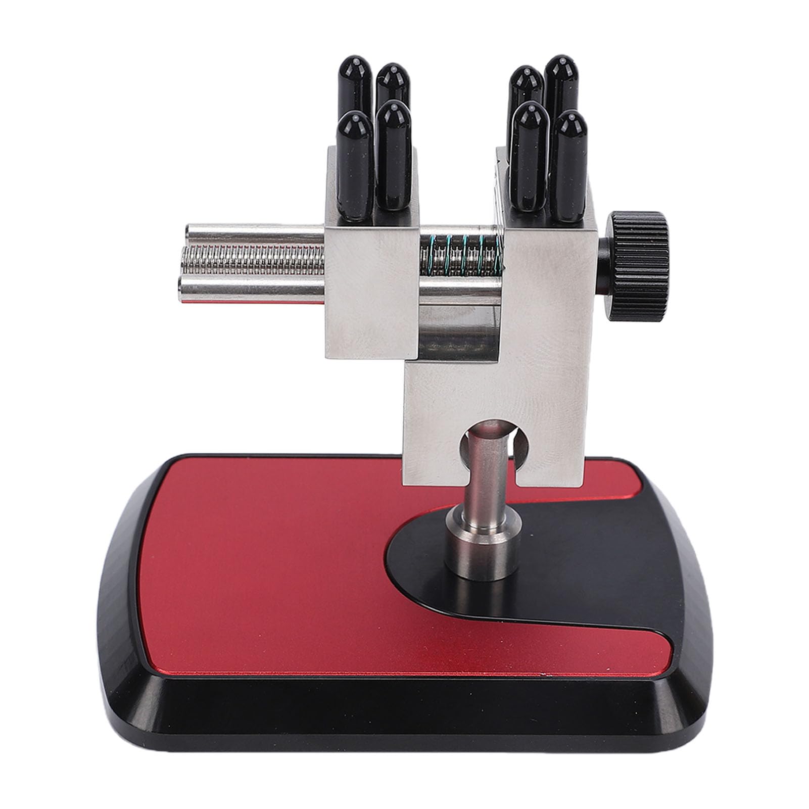 Morsetto da Tavolo Mini Morsetto, 0,01-1,25 Pollici Base Girevole a 360 Gradi Regolabile a 8 Aste con Ganasce Precise in Acciaio Inossidabile 304, per Riparazione e Artigianato