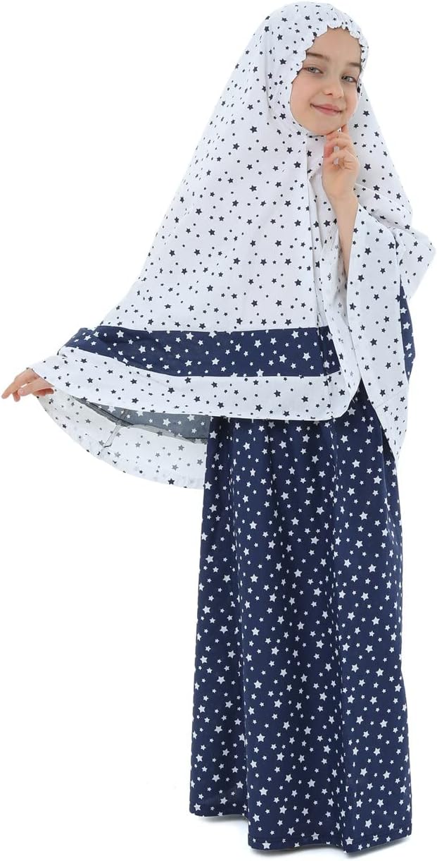 Girls Prayer Dress for Muslim Kids Islamic Clothing image 3