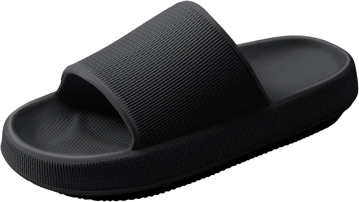 HUXMEYSON Women's Slides - Cushioned Sole