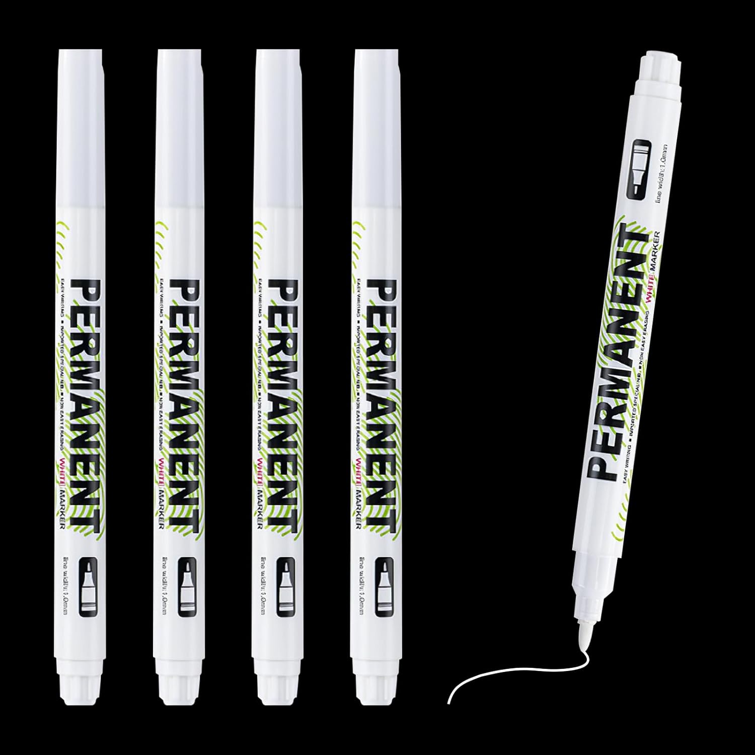 8 Pennarelli Indelebili Oro 0.7mm - Pennarelli Acrilici Per Pietre, Legno, Vetro - Foto 9