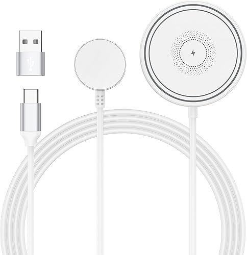 Cargador magnético Samsung Cargador inalámbrico de teléfono rápido almohadilla de carga para Android Samsung Galaxy S25 Ultra S24 S23 S22, 2 en 1