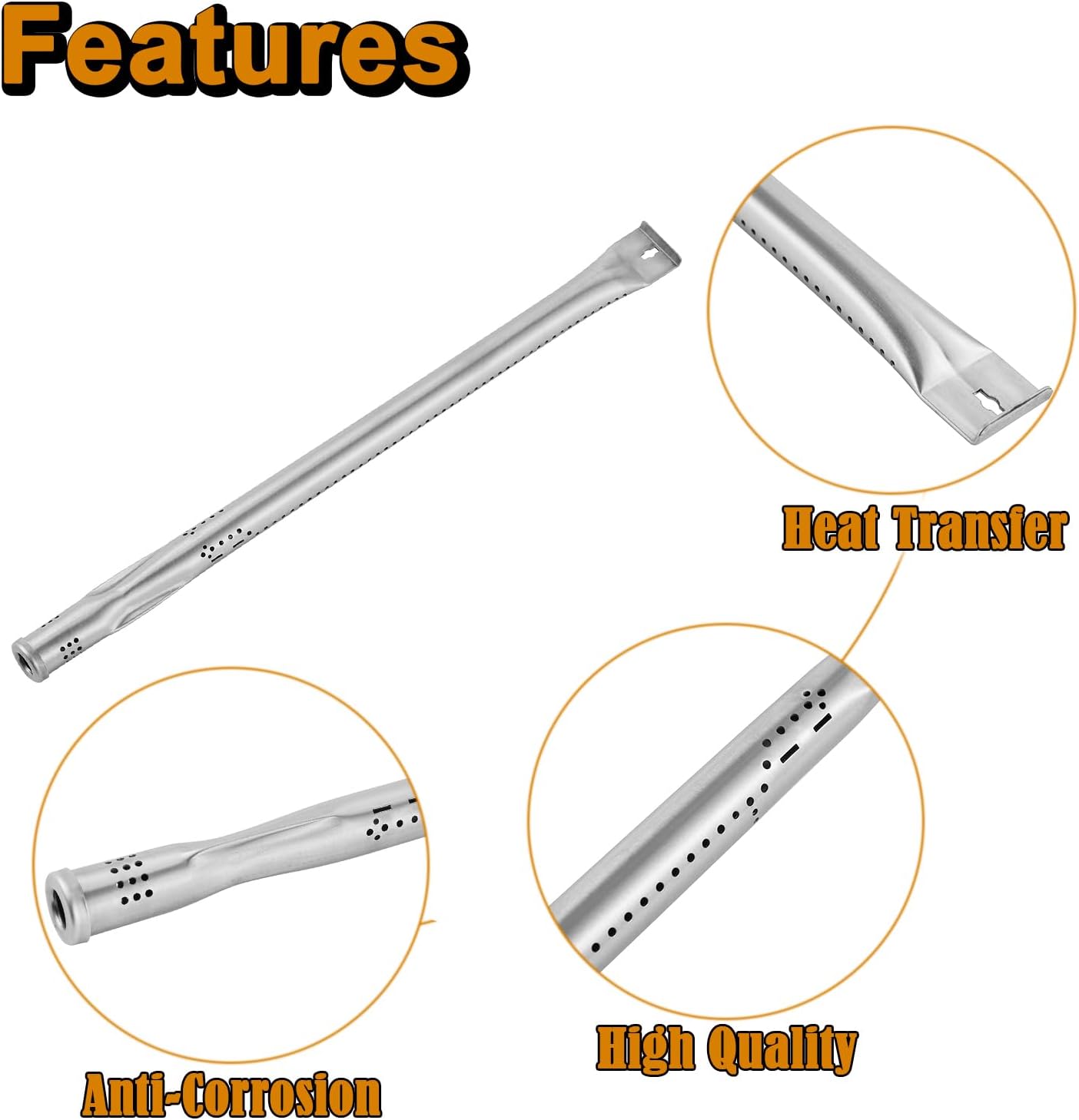 720-0882A Replacement Parts for Nexgrill 5 Burner 720-0896 Grill Parts Evolution Infrared Plus 0406041900AE Heat Shield Tents Flame Tamer 0127199000AP Burner Tube Igniter Wire Kit Heat Plates