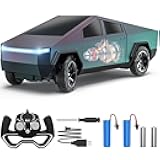 Remote Control Car, All Terrain High Speed RC Pi-ckup Truck Toys with Light and Loadspace, Electric Vehicle Toys for Kids and Adults, Gifts for Birthday (Green Purple Color Change)