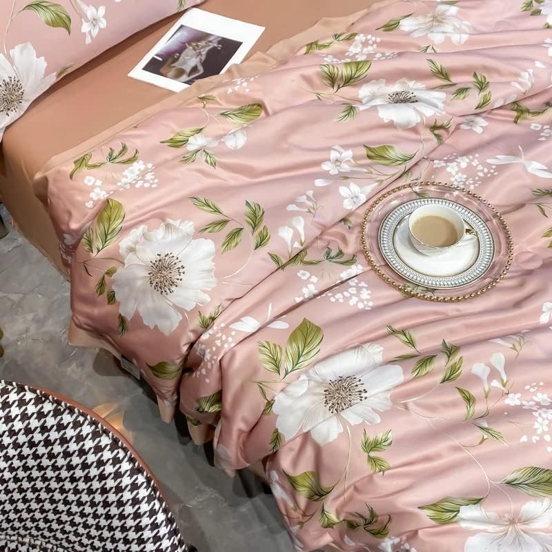 Miniatura 3 de HLDETH - Colchas de seda de verano, manta de edredón doble fresca para parejas, relleno de edredón fino de algodón (color negro-JoJo's Bizarre