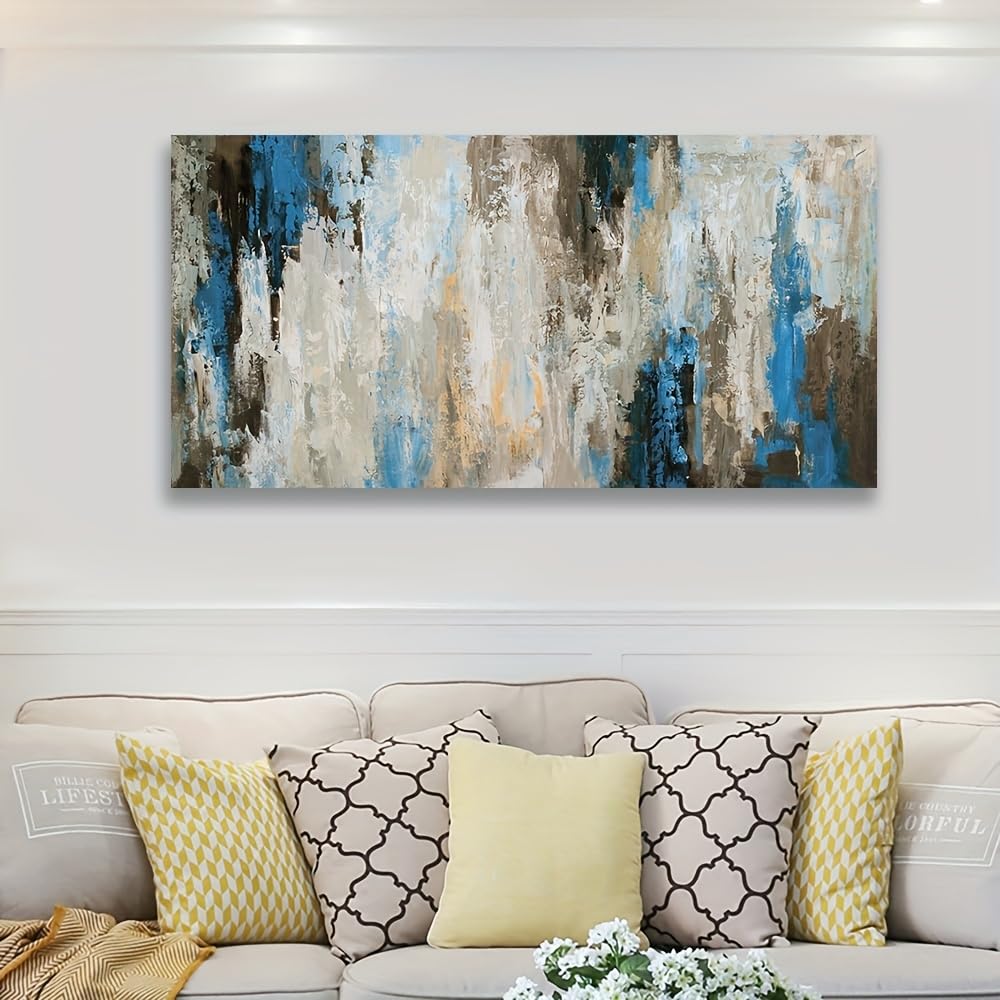 Tableau abstrait moderne gris de qualité supérieure art sur toile KADING - 8