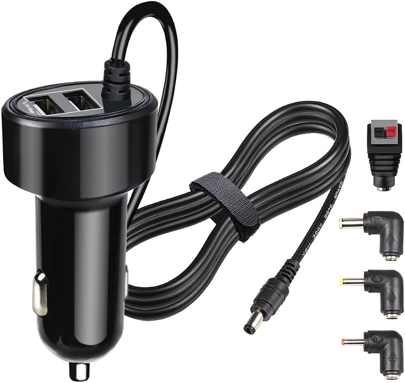 12V Car Charger Adapter for Portable DVD Player, Replacement Car Cigarette Cord for RCA, Philips, DBPOWER, Sylvania, APEMAN DVD Player, Compatible with Spectra S1 S2 Pumps