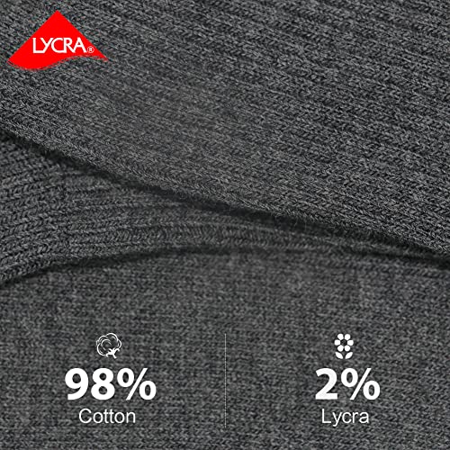 Size 7-12, 6 Pack Men's Casual Low Cut Ankle Business Socks With Lycra, Fits Dress Shoes, Sports, Daily Wear #TOP2