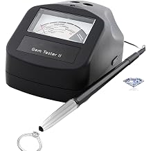 Professional Diamond & Moissanite Identifying Machine, Thermal Calibration Assisted Gem Tester Pen, High Accuracy Tool for Testing 16 Types of Common Colored Gemstones