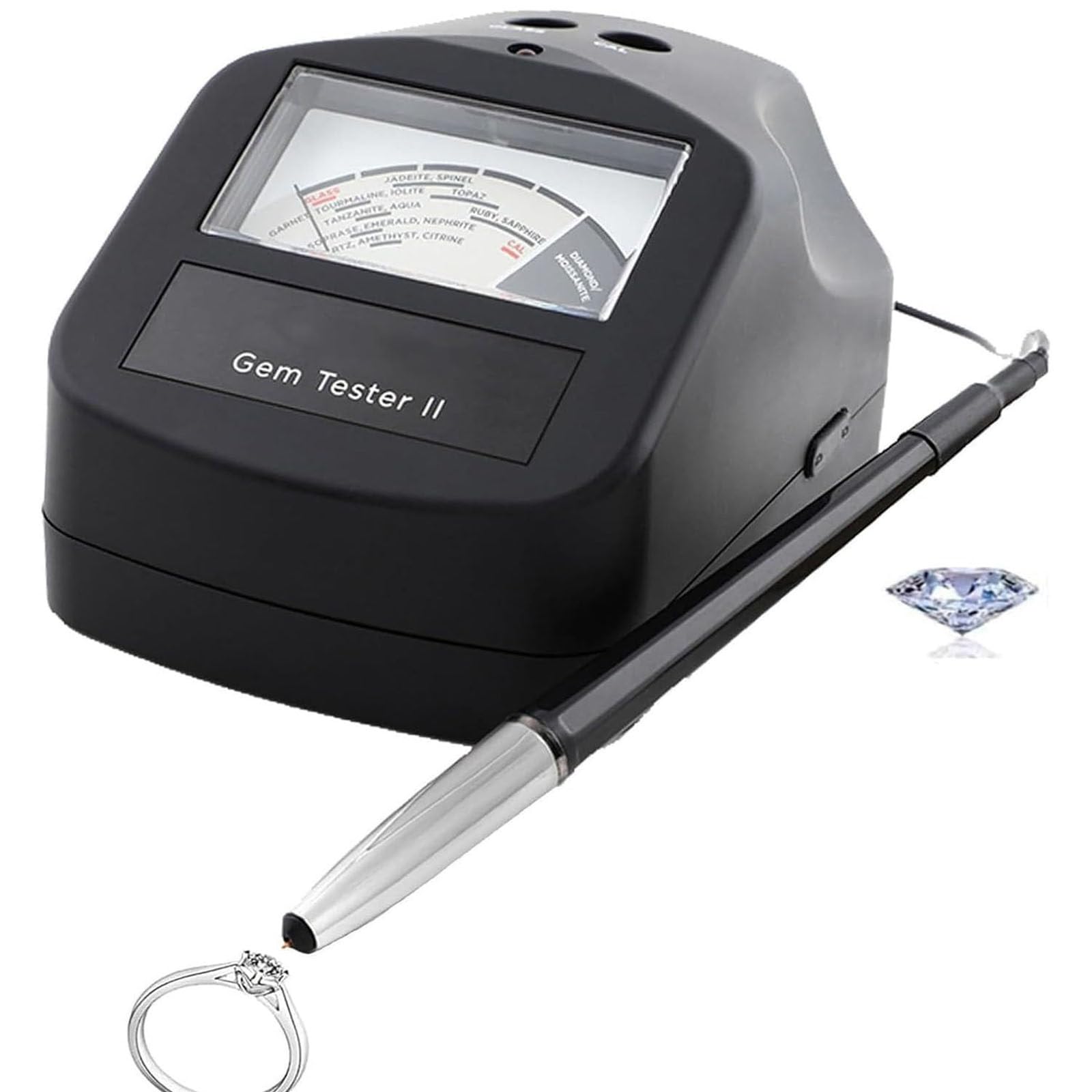 Stylo testeur de diamant et moissanite avec calibrage thermique