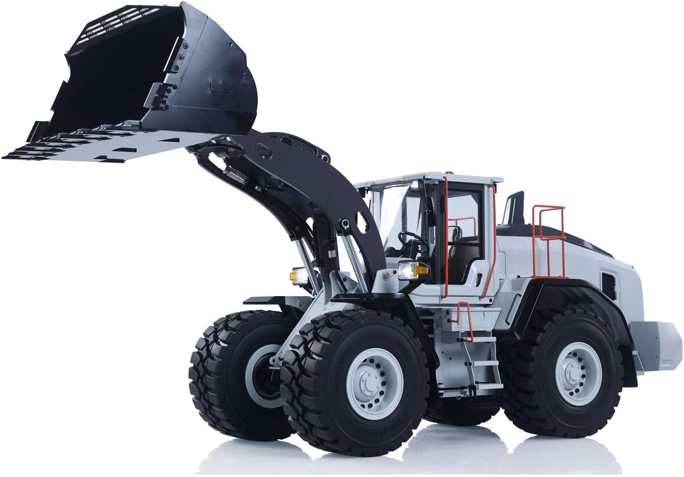 TOUCAN RC HOBBY 1/14 RC Hydraulic Loader E260L Metal Radio Controlled Construction Vehicles Flysky ST8 Radio Brushless Motor LCD Screen