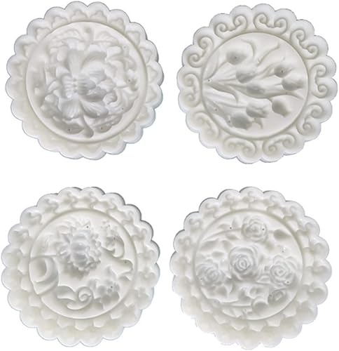 Miniatura 5 de Molde de tulipán y pastel de luna de mediados de otoño Molde de prensa de pastel de luna prensado a mano Molde de postre de pastel de luna Diy