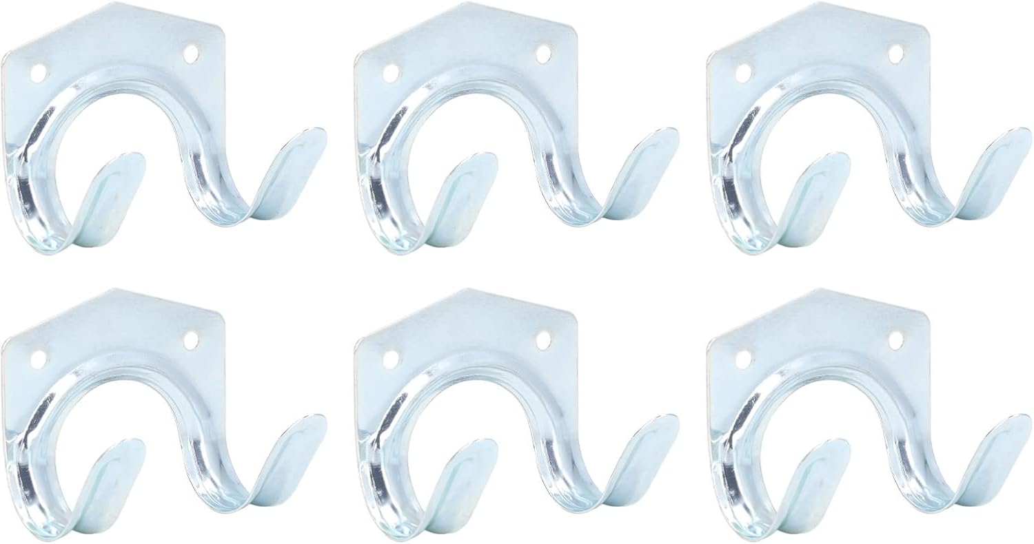 Yinhing 25Pcs Galvanized Steel Tool Storage Hooks Kit for Garden and Garage and Rustproof Tool Hanging Solutions