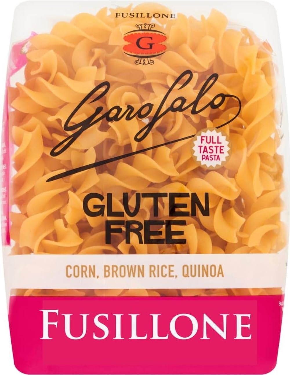 Garofalo Gluten Free Fusilloni Italian Dried Pasta, 400g - Suitable for Coeliac and Vegan diets (Pack of 1)