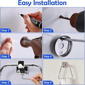 SUS304 Stainless Steel Towel Ring Wall