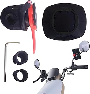 バイク スマホ ホルダー - ユニバーサル 調整可能 360度 回転可能 - ダートバイク スマホ マウント - サイクリング ライディング 道路 山岳 GPS 閲覧 ビデオ通話 動画録画 ライブ配信 旅行 用