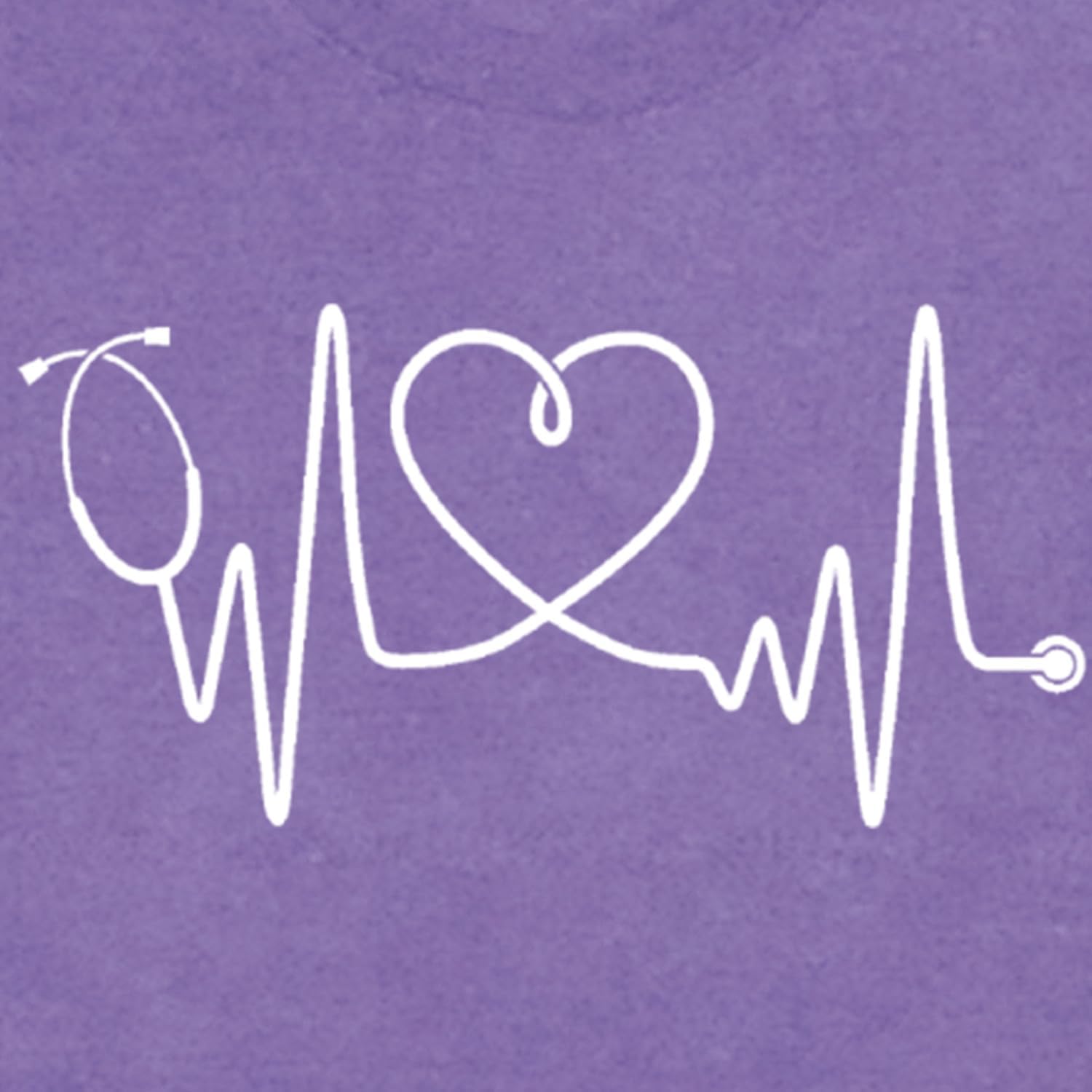 Nurse Shirts for Women Nurse Day T-Shirt Nursing Stethoscope Heart Tshirt Heartbeat Tee - Image 6