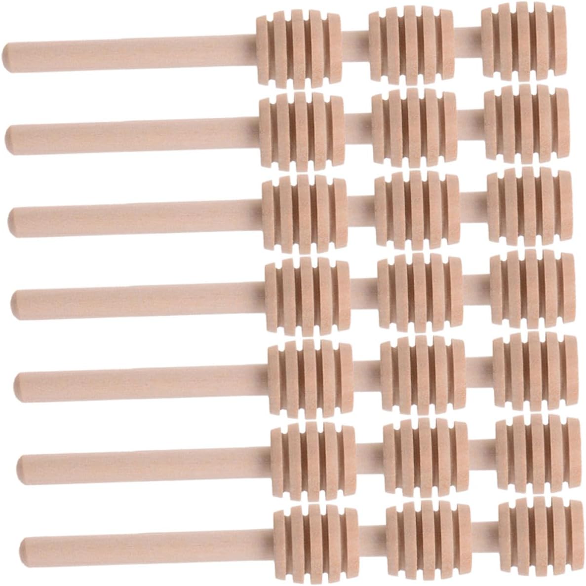 Wooden Honey Dipper Sticks 40pcs, Simple Stirring Rods for Daily Use