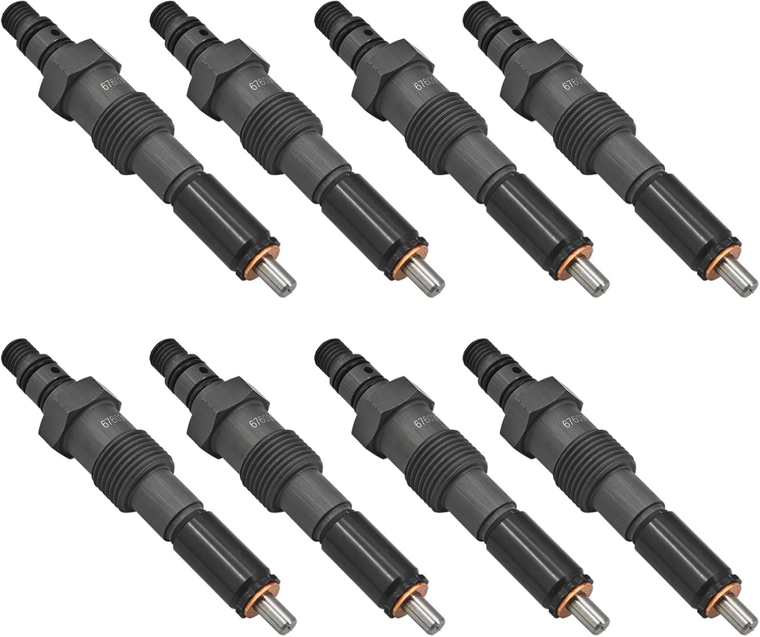 Fuel Injector Compatible with Ford F250, F350 1983-1994 IDI 6.9L 7.3L Non Compatible with Powerstroke Diesel Replace#6760301 (8 PCS)