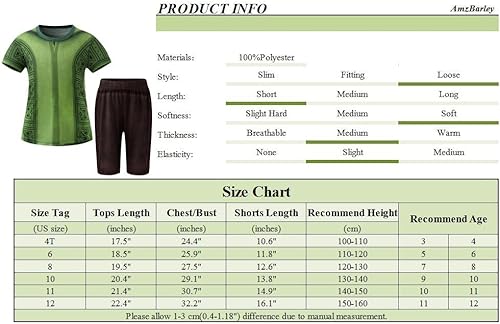 Miniatura 7 de AmzBarley Boys Bruno Costume Outfits Magic Family Cosplay Fancy Dress Up Kids Role Play Clothes Top and Shorts Set
