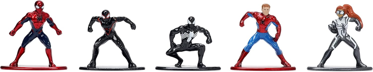 Jada Toys Marvel Spider-Man 18-Pack Series 8 Die-cast Figures, Toys for Kids and Adults