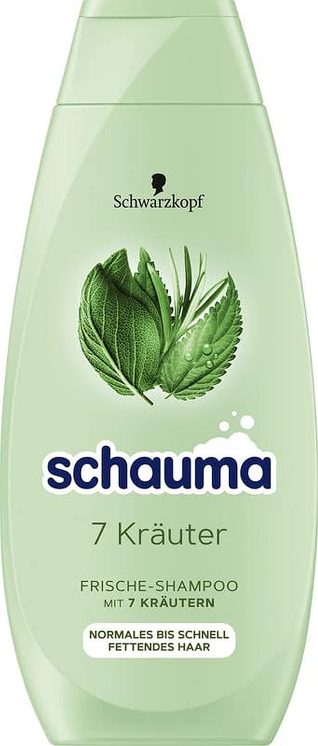 Schauma Schwarzkopf Shampoo 7 Kräuter (400 ml), Haarshampoo verleiht der Haarstruktur eine