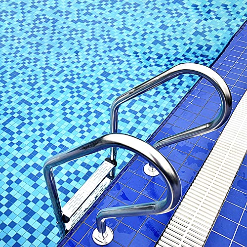 Escalera para piscina de acero inoxidable 316 con peldaños antideslizantes miniatura 4