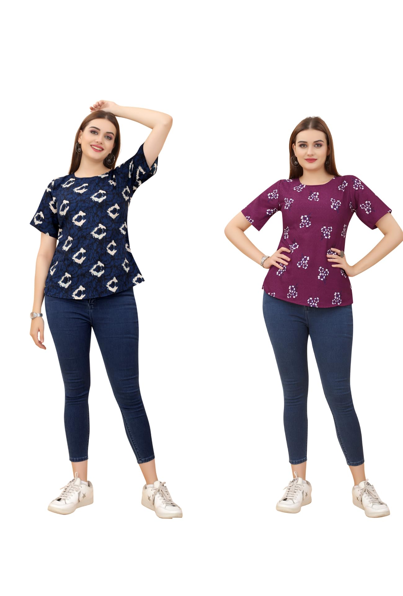 deidad Women's Crepe Printed Tops-picture-40