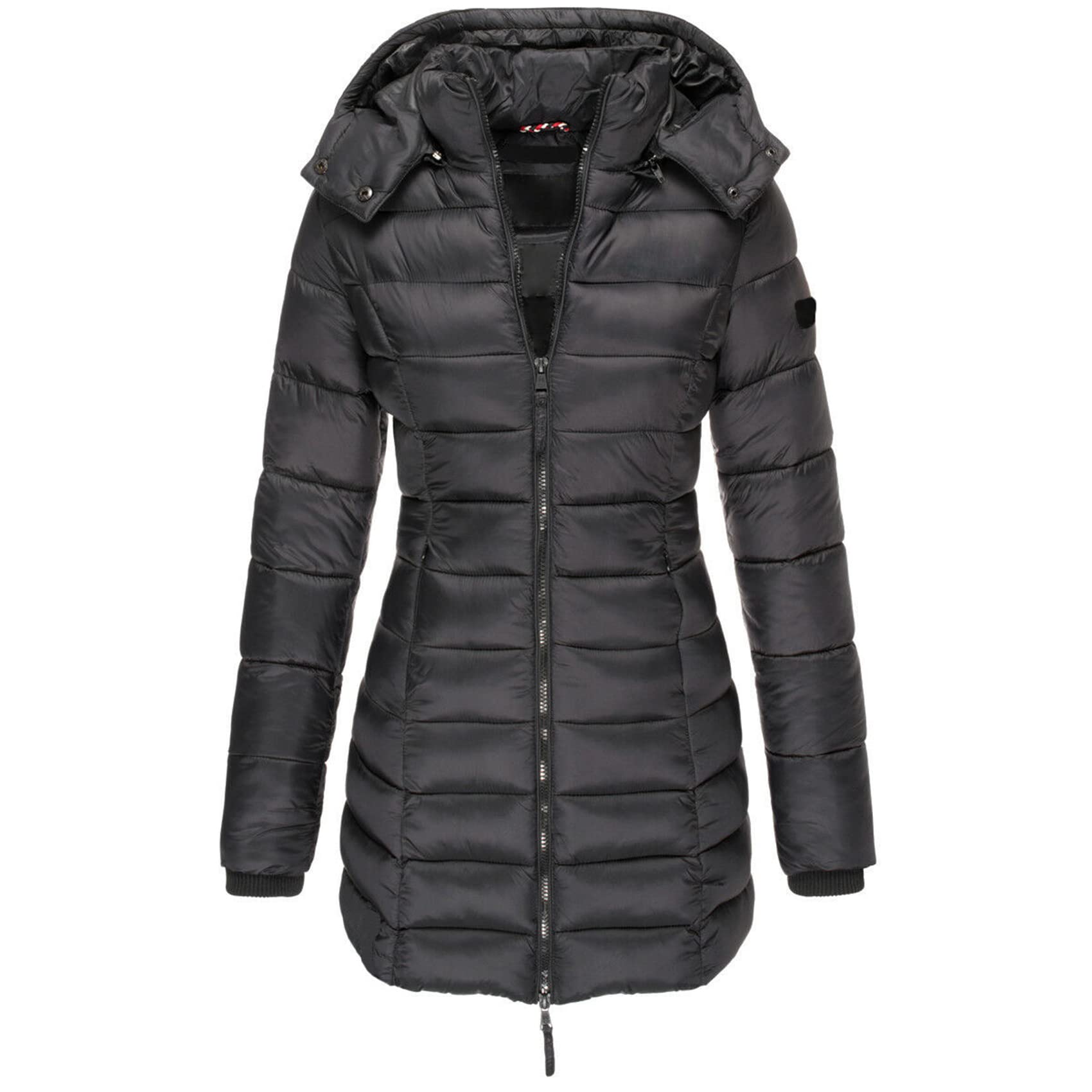 Earnmore Chaqueta Acolchada De AlgodóN para Mujer Nueva De Invierno, Chaqueta Acolchada Y Ajustada De Longitud Media para Mujer, Chaqueta Acolchada CáLida