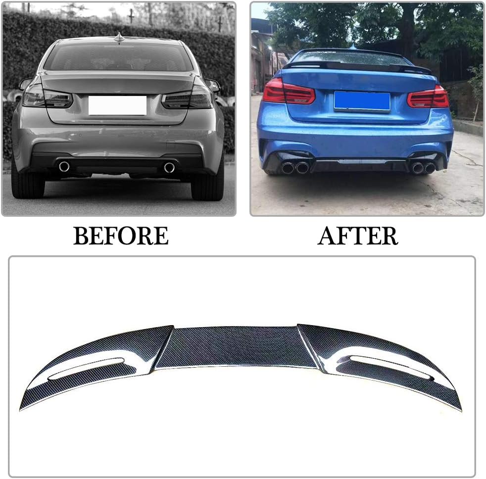 Carbon Fiber Trunk Spoiler for BMW 3 Series F30 320i 325i 328i 335i 340i 2012-2018 F80 M3 2014-2018 Sedan Factory Outlet CF Rear Boot Lid Highkick Wing Lip