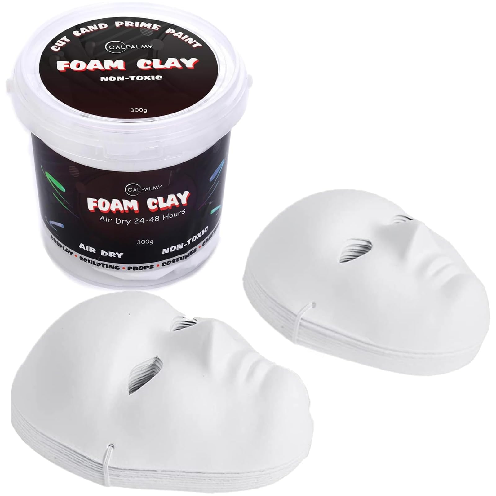 Amazon.com: White Moldable Foam Clay (300g) & Paper Mache Masks